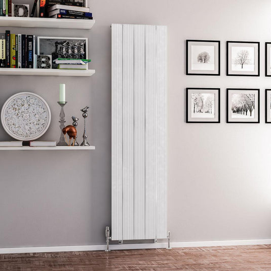 Eastbrook Mersey 1800 x 470mm Aluminium Radiator Matt White | 41.0451