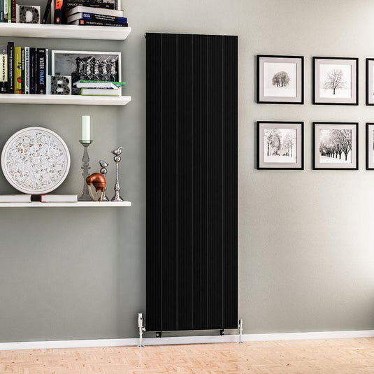 Eastbrook Mersey 1800 x 565mm Aluminium Radiator Matt Black | 41.0462