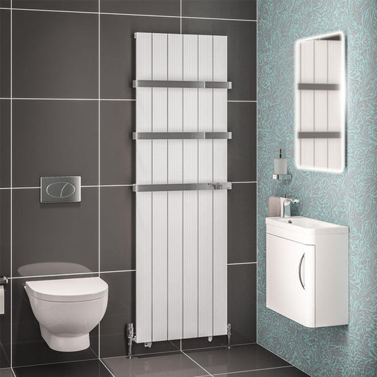 Eastbrook Mersey 1800 x 565mm Aluminium Radiator Matt White | 41.0452