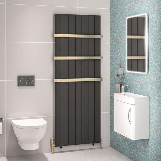 Eastbrook Mersey 1800 x 660mm Aluminium Radiator Matt Anthracite | 41.0458