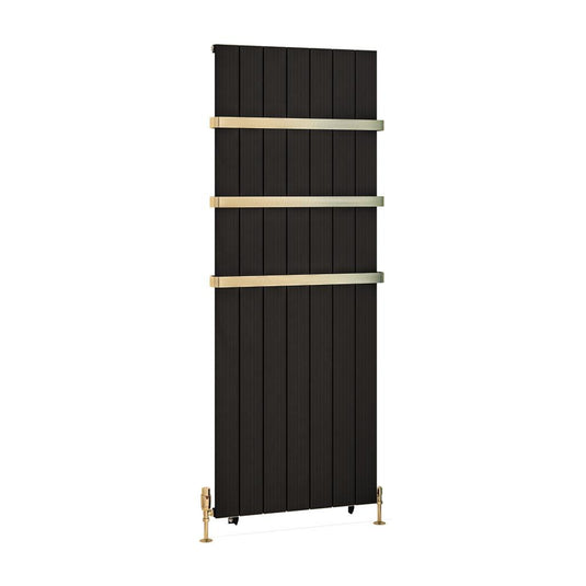 Eastbrook Mersey 1800 x 660mm Aluminium Radiator Matt Black | 41.0463