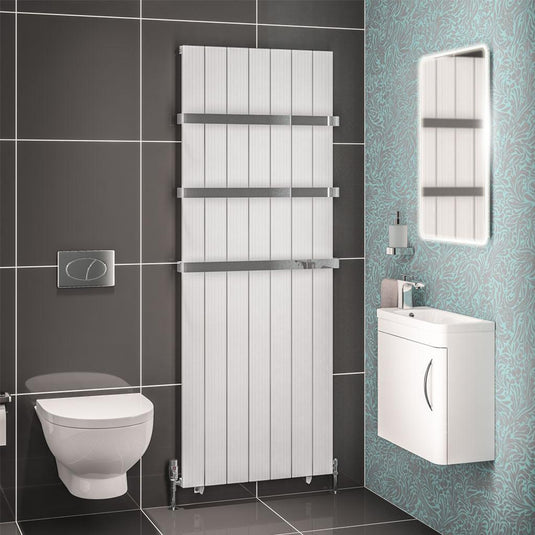Eastbrook Mersey 1800 x 660mm Aluminium Radiator Matt White | 41.0453