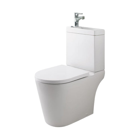 Eastbrook Metro Short Projection Cistern with Basin & Tap White | 26.0102