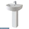 Eastbrook Metro Slim Rim Pedestal For 550mm Basin | White | 26.0096