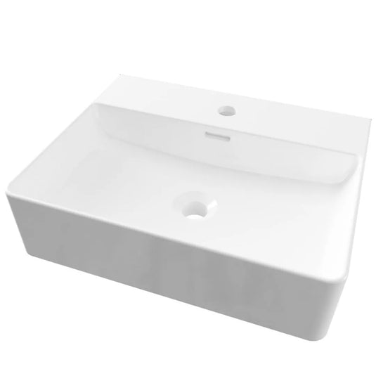 Eastbrook Moat 500x400mm Sit on Basin White | 103.044 - Envy Bathrooms Ltd