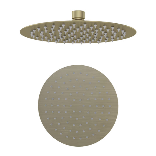 Eastbrook Modern Round Over Head Shower Head Brushed Brass | 60.1022