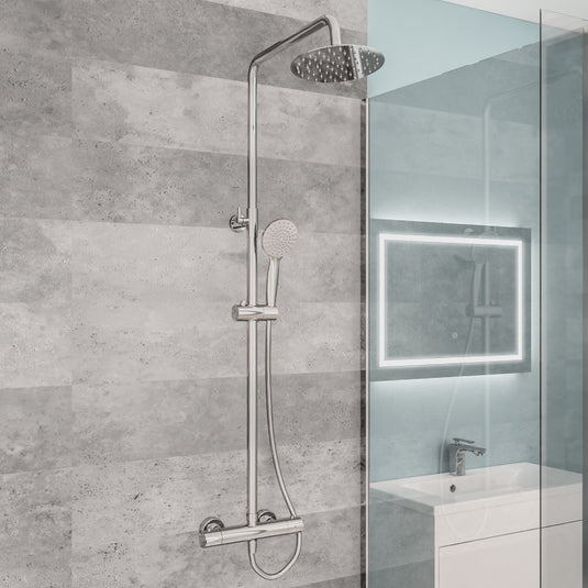 Eastbrook Modern Round Thermostatic Shower Chrome | 60.1001