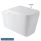 Eastbrook Moselle Wall Hung WC Soft Close Toilet Seat White | 40.0007