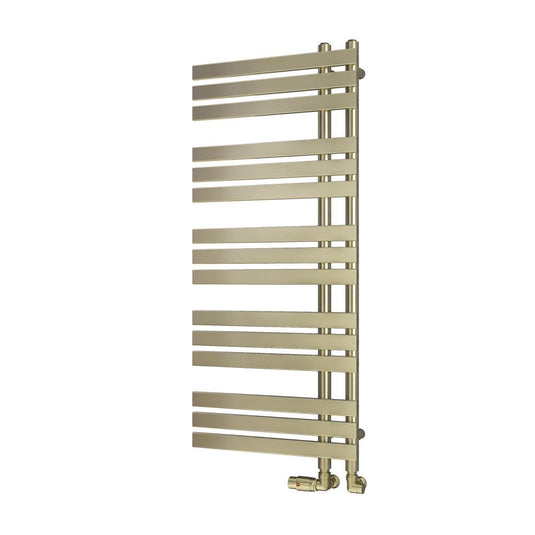 Eastbrook New Leonardo 1200 x 500mm Towel Radiator Brushed Brass | 41.0371