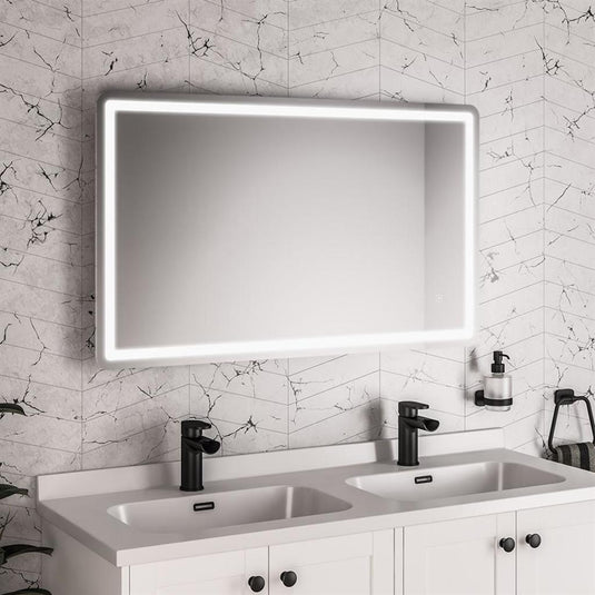 Eastbrook Novara 1000 x 600mm LED Bathroom Mirror White/Chrome | 58.1004