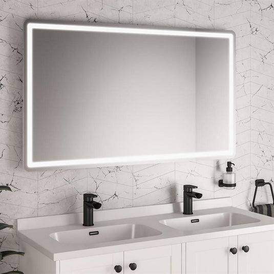 Eastbrook Novara 1200 x 700mm LED Bathroom Mirror White/Chrome | 58.1005