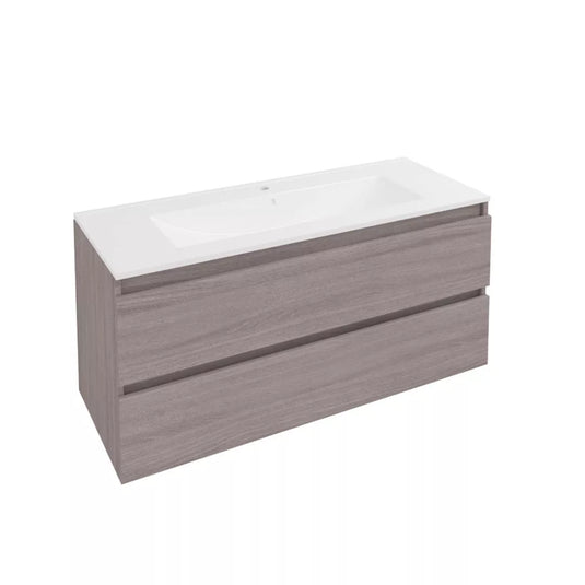 Eastbrook Olympia 120cm Wall Hung Drawer Unit Grey Oak | 39.0013 - Envy Bathrooms Ltd