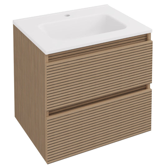 Eastbrook Olympia 600mm Fluted Effect Drawer Vanity Unit | 39.0002