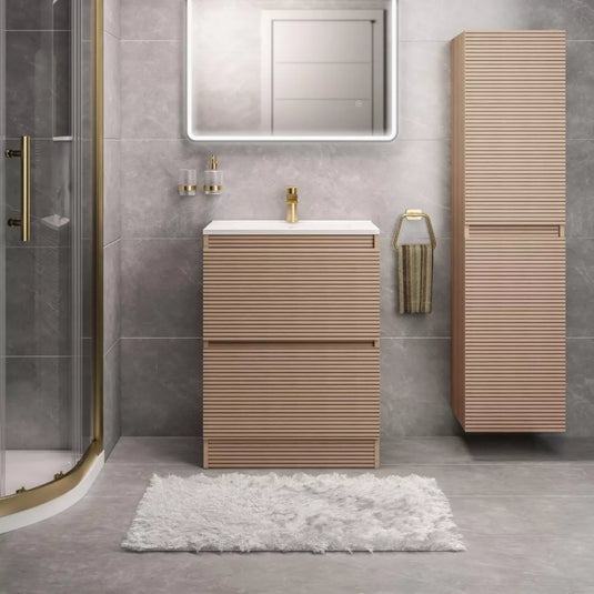 Eastbrook Olympia 60cm Fluted Effect Floorstanding Drawer Unit | 39.0009 - Envy Bathrooms Ltd