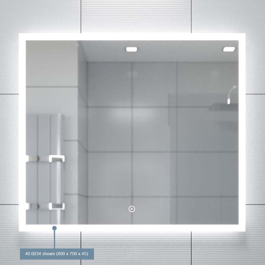 Eastbrook Pegella 600 x 800 x 45mm LED Mirror White LED | 40.0033