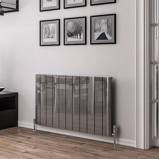 Eastbrook Peretti 600 x 1040mm Aluminium Radiator Polished Aluminium | 86.0183