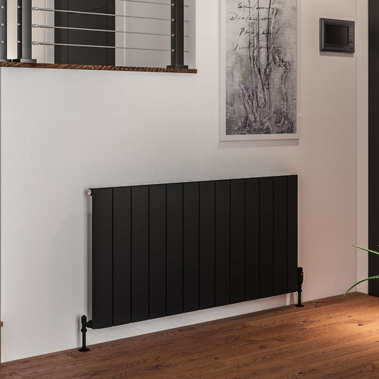 Eastbrook Peretti 600 x 1230mm Aluminium Radiator Matt Black | 86.0076
