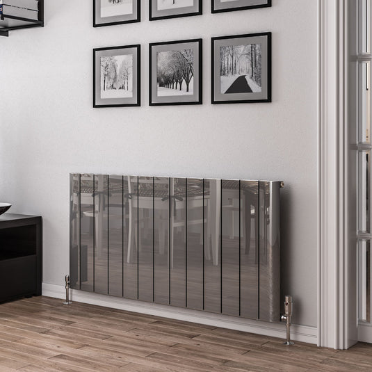 Eastbrook Peretti 600 x 1230mm Aluminium Radiator Polished Aluminium | 86.0184