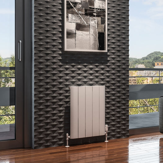 Eastbrook Peretti 600 x 470mm Aluminium Radiator Matt White | 86.0062