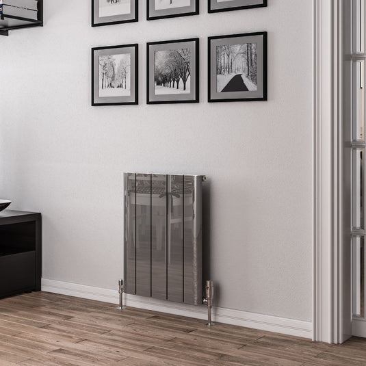 Eastbrook Peretti 600 x 470mm Aluminium Radiator Polished Aluminium | 86.0180