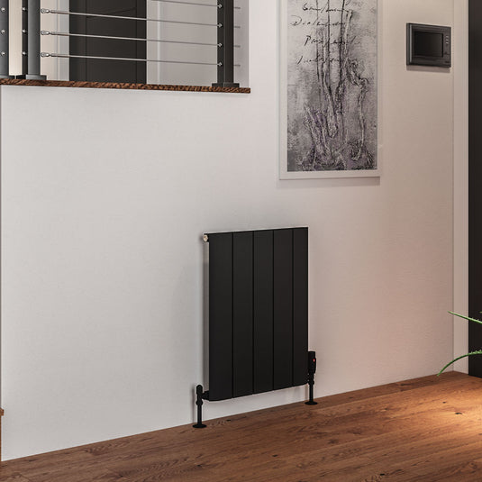 Eastbrook Peretti 600 x 660mm Aluminium Radiator Matt Black | 86.0064
