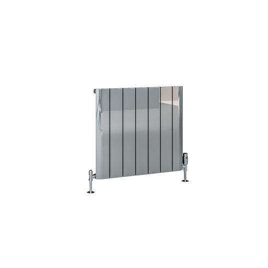 Eastbrook Peretti 600 x 660mm Aluminium Radiator Polished Aluminium | 86.0181