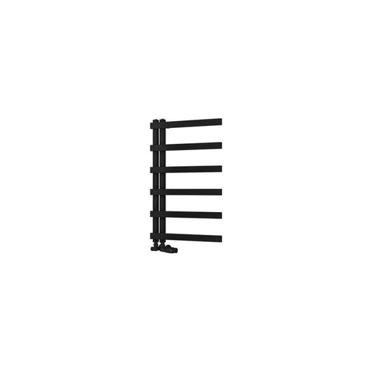 Eastbrook Platani 800 x 500mm Towel Rail Matt Black | 89.1346
