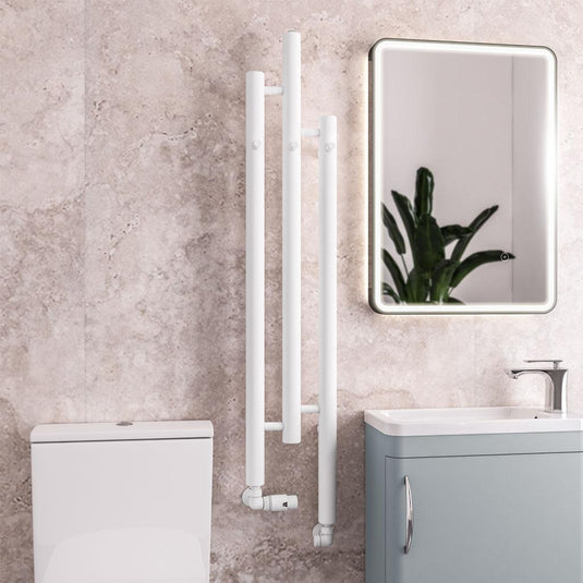 Eastbrook Portchester 1200 x 225mm Radiator Matt White | 41.0715