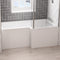 Eastbrook Portland L‑Shape Front Bath Panel 1600 x 560mm White | 42.5067