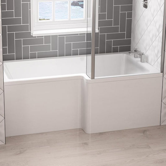 Eastbrook Portland L‑Shape Front Bath Panel 1700 x 560mm 5mm White | 42.5061