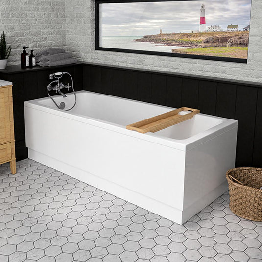 Eastbrook Portland Single Ended 1800 x 800mm  Beauforte Bath White | 42.1011