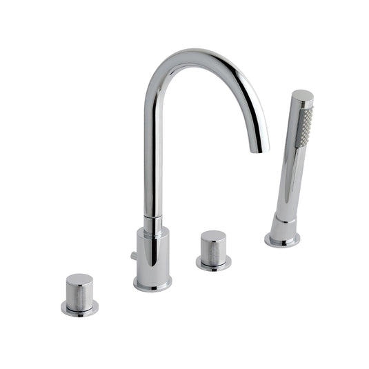 Eastbrook Prado Cylinder 4 Hole Deck Bath Shower Mixer Chrome | 79.0054