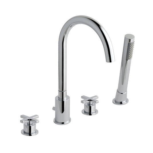 Eastbrook Prado Star 4 Hole Deck Bath Shower Mixer Chrome | 79.0044