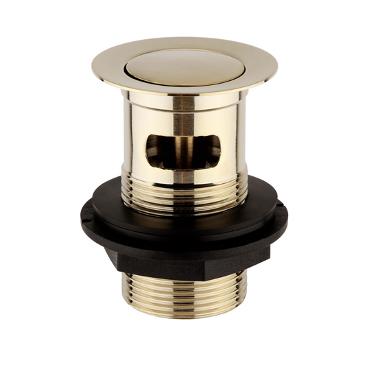 Eastbrook Push Button Basin Waste Brushed Brass | 98.3002