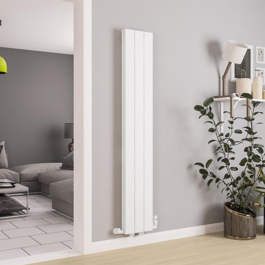 Eastbrook Queenswood 1800 x 291mm Aluminium Radiator Matt White | 81.0261