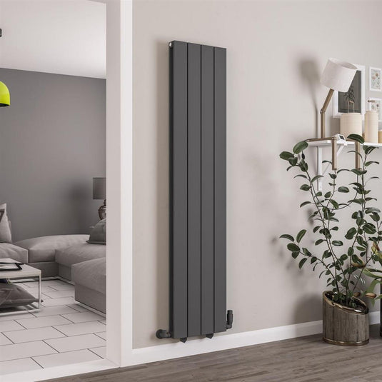 Eastbrook Queenswood 1800 x 388mm Aluminium Radiator Matt Anthracite | 81.0274