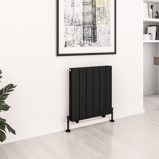 Eastbrook Queenswood 600 x 582mm Aluminium Radiator Matt Black | 81.0290