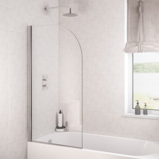 Eastbrook Radius Bath Screen 1400x800mm 6mm Chrome Profiles | 49.0106