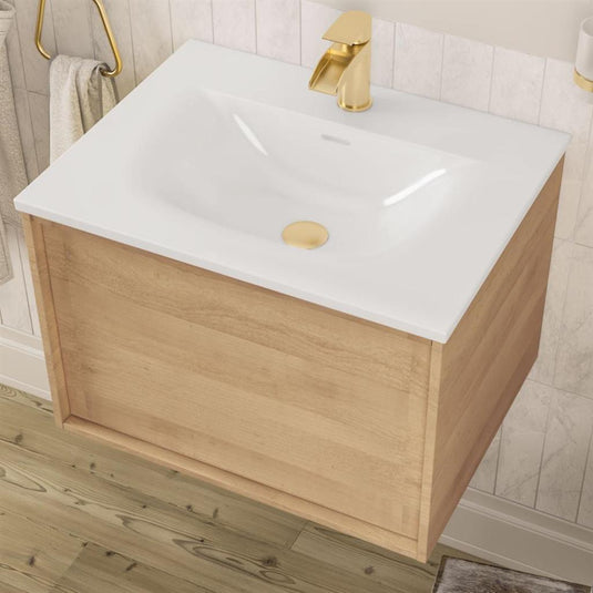 Eastbrook Ravensbourne 60cm Wall Hung Drawer Unit Natural Oak | 72.0005
