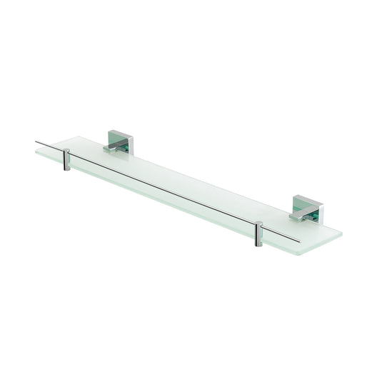 Eastbrook Rimini 600mm Glass Shelf with Barrier Chrome | 52.108