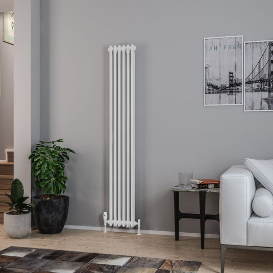 Eastbrook Rivassa 2 1800 x 293mm Column Radiator Gloss White | 81.0002