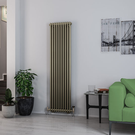 Eastbrook Rivassa 2 Column Radiator 1800 x 473mm Bronze Effect | 81.0112