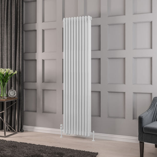 Eastbrook Rivassa 3 1800 x 473mm Column Radiator Gloss White | 81.0012