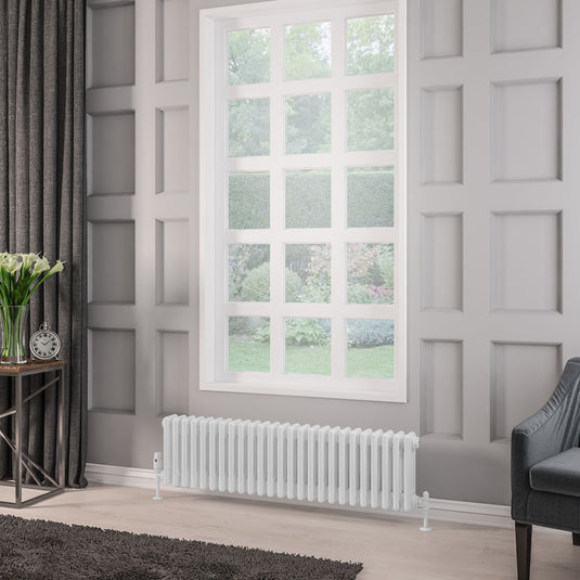 Eastbrook Rivassa 3 300 x 1148mm Column Radiator Gloss White | 81.0013