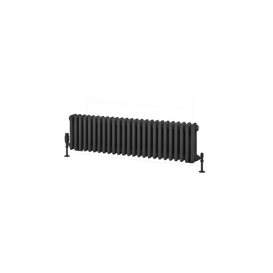 Eastbrook Rivassa 3 300 x 1148mm Column Radiator Matt Anthracite | 81.0029