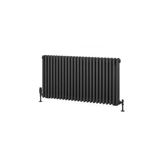 Eastbrook Rivassa 3 600 x 1148mm Column Radiator Matt Anthracite | 81.0033