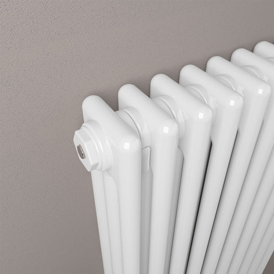 Eastbrook Rivassa 3 600 x 428mm Column Radiator Gloss White | 81.0042