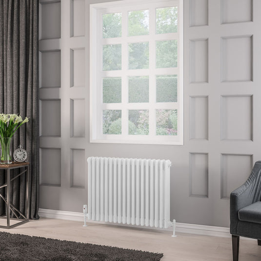 Eastbrook Rivassa 3 600 x 833mm Column Radiator Gloss White | 81.0016
