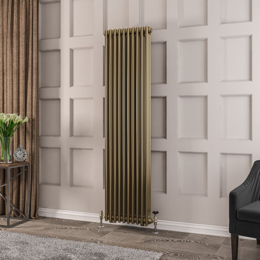 Eastbrook Rivassa 3 Column Radiator 1800 x 473mm Bronze Effect | 81.0119