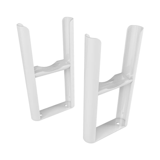 Eastbrook Rivassa 3 Column Radiator Feet (Pair) Gloss White | 81.0036